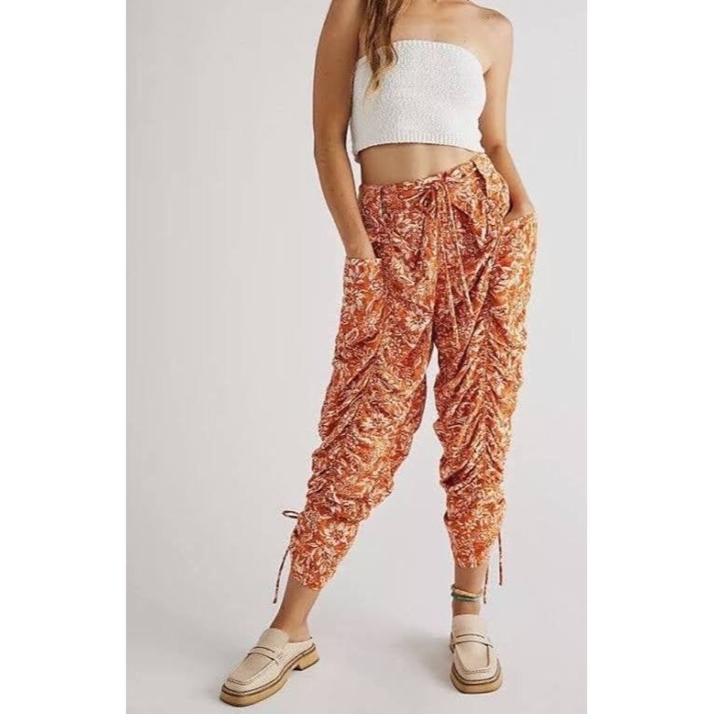 Free people linen cargo pants